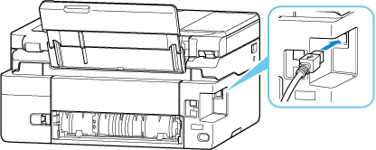 Drucker mit USB-Kabel